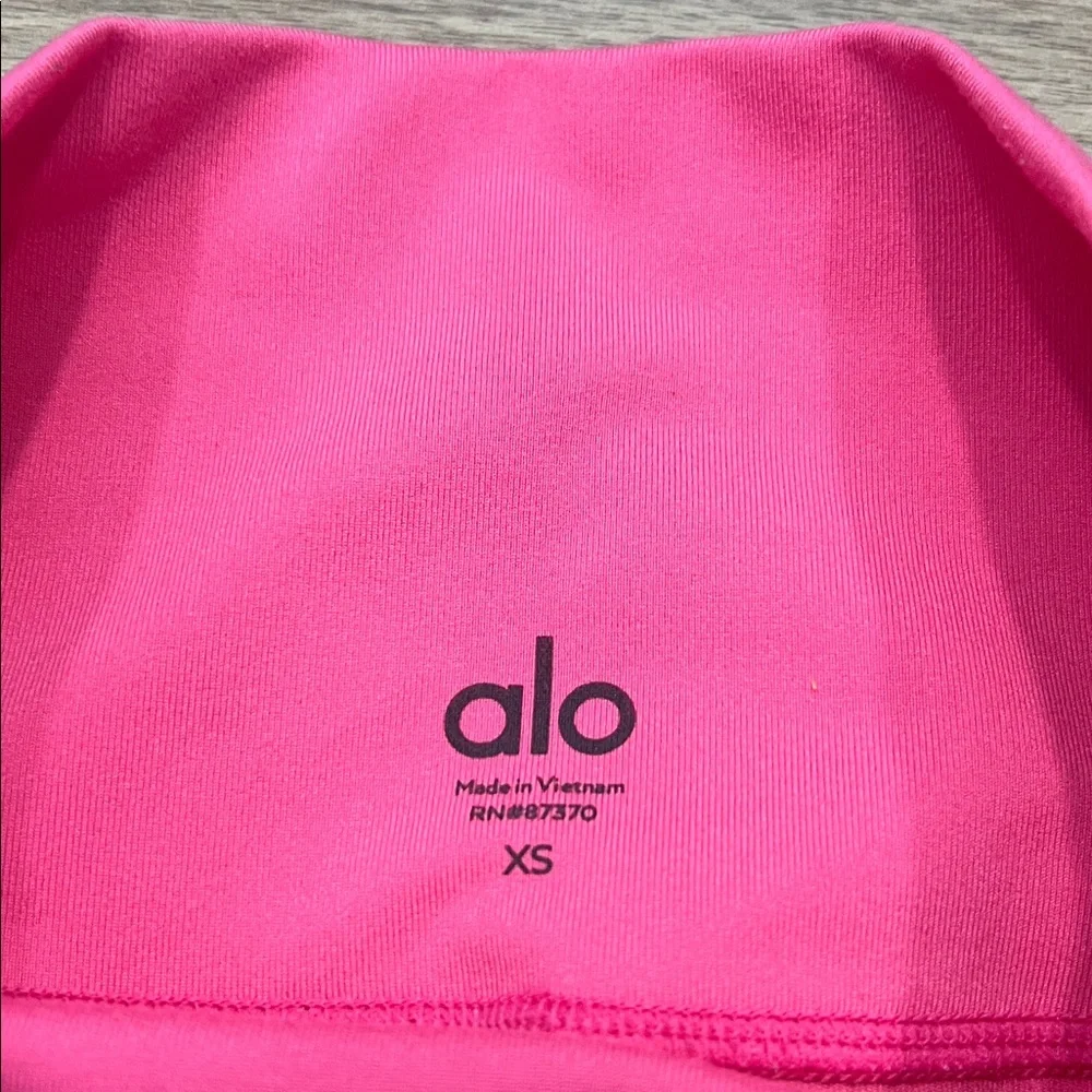 Alo Yoga High Waist Biker Short in Pink Size XS